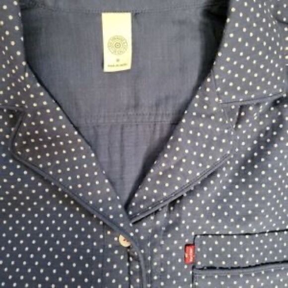 LEVI'S Women's Polk-a-Dot Pajama Shirt C19 - Picture 6 of 8